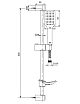 Душевой гарнитур E.C.A. Tiera 102146029C1EX черный матовый