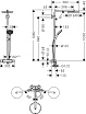 Душевая стойка Hansgrohe Raindance Select S Showerpipe 240 1jet P 27633000 с термостатом