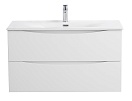 Тумба с раковиной BelBagno Marino-Cer-N 100 см Bianco Opaco