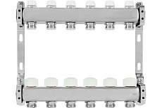 Коллекторная группа из нержавеющей стали ColSys 805 6 выходов, с отсечными и термостатическими клапанами 180522506
