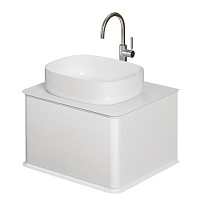 Мебель для ванной Creto Stella 60 см белый глянец
