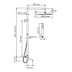 Душевая стойка WasserKRAFT A188.116.137.010.CH Thermo с термостатом, хром