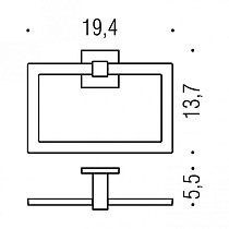 Полотенцедержатель Colombo Basic Q B3731.CR хром