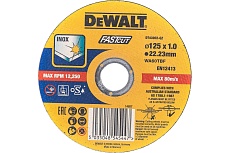 Круг отрезной, быстр рез,125x22.2x1 мм,тип 4 DeWalt DT43902