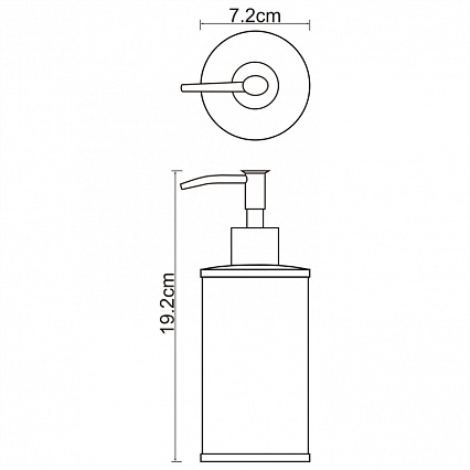 Дозатор жидкого мыла WasserKRAFT Rossel K-5799