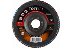 Круг лепестковый торцевой AGGRESSOR 2 125x22 мм, A, Р40, 40 шт TOTFLEX 4631166199541