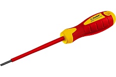 Диэлектрическая отвертка Зубр до 1000В ПРОФИ Cr-V SL 3 x 100 мм 25261-3.0-075_z01