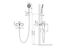 Смеситель для ванны Aquatek Оберон AQ1249CR хром