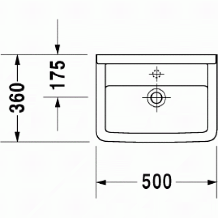 Раковина Duravit Starck 3 50 0300500000