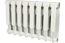 Биметаллический радиатор Rommer Profi BM 350 BI350-80-80-130 8 секций RAL9016 86631