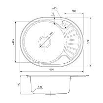 Кухонная мойка Iddis Suno 60 см шелк SUN60SLi77