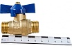 Шаровой кран RM -L НР-НР 1/2 муфтовый, бабочка Ду15 Ру30 11Б27п1 RML-12MMB