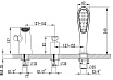 Смеситель на борт ванны Lemark Melange LM4945CW хром/белый