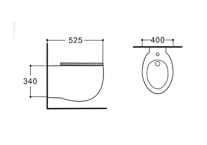 Подвесное биде Aquatek Альтаир AQ1089-00 белый Подвесное биде Aquatek Альтаир AQ1089-00 белый