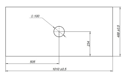 Столешница Allen Brau Fantasy 100 см grey structure, 1.11010.G-S