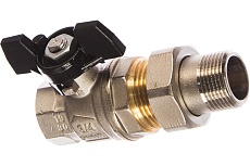 Шаровой кран ELSEN Strong T, 3/4&quot;, НВ, ручка-бабочка, с накидной гайкой EV34.3201