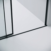 Душевая дверь Grossman Galaxy 120x195 шиншилла, черный матовый 100.K33.01.120.21.02