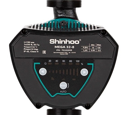 Насос циркуляционный MEGA 32-12 230V /96/ SHINHOO 71121004