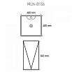Раковина Melana MLN-B156 48 см моноблок