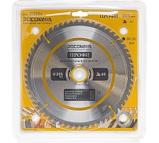 Пильный диск по дереву ПРОФИ 200х30/20 мм, 60Т РОСОМАХА 212006