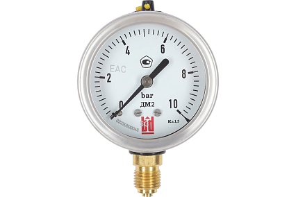 Манометр ДМ 2 063 Р (0-10) бар, кл.1.5, G1/4", DIN CASE BD 1152100023