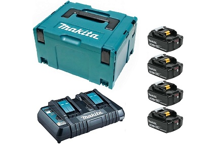 Устройство зарядное + 4 аккумулятора Makita 199591-7 195473