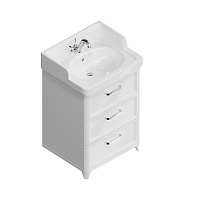 Мебель для ванной Kerama Marazzi Pompei New 60 см 3 ящика, белый глянцевый