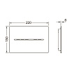 Кнопка смыва TECE Solid 9240451 (питание от батарейки 12В), металл, хром глянцевый