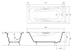 Чугунная ванна Aquatek Гамма 150x75 см AQ8050FH-00 с ручками