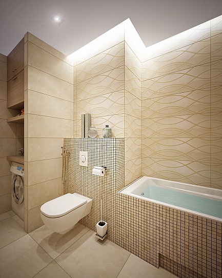 Бразильская саванна – проект интерьера ванной комнаты