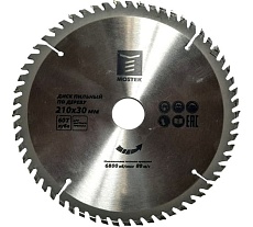 Диск пильный по дереву 210x30/20 мм, 60Т MOSTEK 1721060