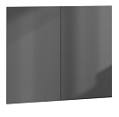 Фасад напольной тумбы Marka One Mix 80x70 для 2 дв, МДФ, силк графит