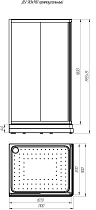 Душевой уголок Радомир 1-03-1-1-0-1220 110х90 L прозрачный