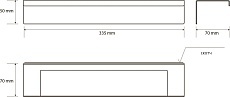 Полотенцедержатель Bemeta Niva 101112135 33.5 см
