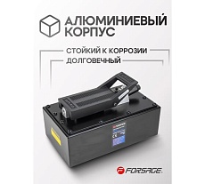 Пневмогидравлический ножной насос Forsage рабочее давление 6-10 атм, гидравл. давление 690 атм, 3.2 л, корпус пластик F-TRA5300 BIG(56865)