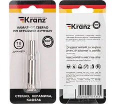 Сверло алмазное по керамограниту, керамике и стеклу 10 мм Kranz KR-92-0003