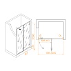 Душевая дверь RGW Stilvoll SV-004B 120x200 прозрачное, черный 353200412-14