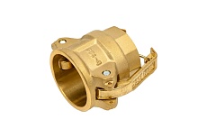 Камлок типа D (розетка; внутренняя резьба BSP; 32 мм-1 1/4&quot;; латунь) TITAN LOCK TL125DBR