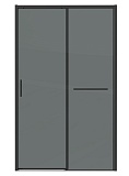 Душевая дверь Grossman Style 120x195 тонированное, черный матовый 100.K33.05.120.21.10