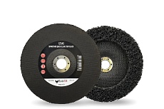 Диск зачистной Clean Strip Black 178 мм с фибровой оправкой для удаления ЛКП BlackFox 12545
