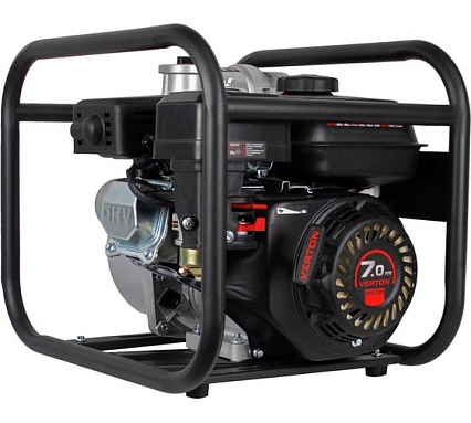 Мотопомпа Verton WP 80/1000 (7л.с/212см3,80мм/3", 1000л/мин, 60м3/ч, h8м/26, d8мм 01.17548.17553