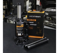 Бутылочный гидравлический домкрат 4т, высота 180-360 Wiederkraft WDK-81040