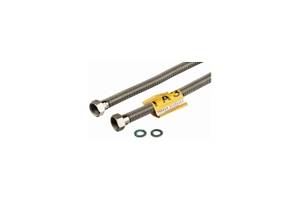 Сильфонная подводка для газа Kensudo 1/2" 50 см, внутренняя/внутренняя 26705