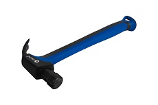 Молоток - гвоздодер КОБАЛЬТ 910 гр. для каркасного строительства, рукоятка из полиамида, встроенный магнит для 2-х длин гвоздей 917-582