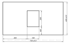 Столешница Allen Brau Priority 80 см beige structure, 1.31010.B-S