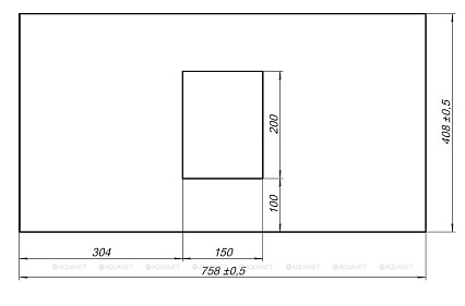 Столешница Allen Brau Priority 80 см beige structure, 1.31010.B-S
