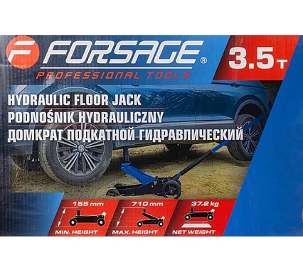Подкатной гидравлический домкрат Forsage F-T830018Z 3.5 т ,155-710 мм MT(57715)