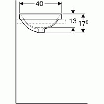 Раковина Geberit VariForm 55 см 500.736.01.2