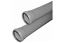 Труба Valfex OPTIMA ф110, с раструбом, L=1.5 м, внутренняя канализация, толщина стенки 2.2 211100150