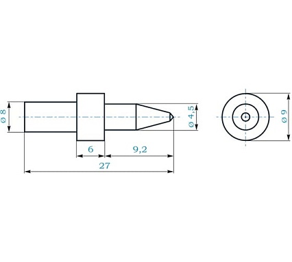 Термосверло H-Tools М5 шаг 0.8мм 4.5x9.2/27мм S=6мм 3650450 Термосверло H-Tools М5 шаг 0.8мм 4.5x9.2/27мм S=6мм 3650450